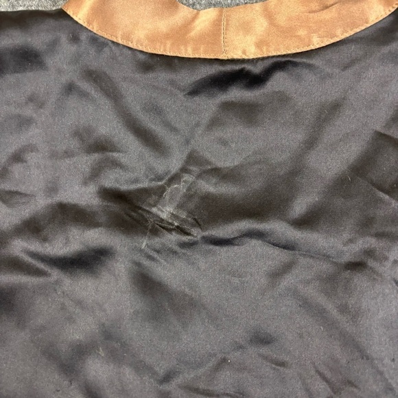 NAKED PRINCESS Women’s Black/Gold 100% Satin Sleeveless Robe size: Medium/Large - Picture 4 of 10